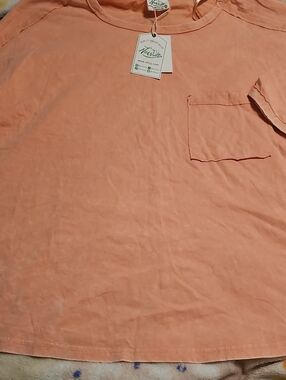 New Mix Peach Short-Sleeve Pocket Tee